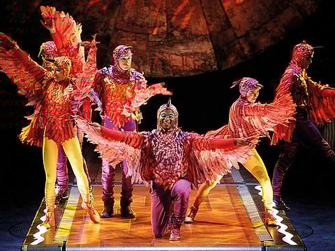 Artists of the Canadian entertainment company "Cirque du Soleil" in a file photo