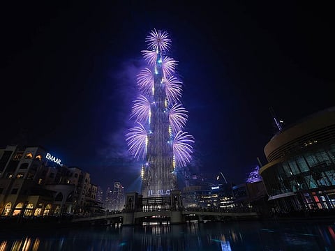File image of NYE fireworks in Dubai
