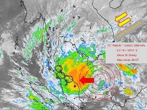 The UAE Embassy in Bangkok warned travellers to stay indoors as cyclone Pabuk will hit on Thursday.
