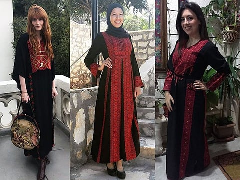 Twitter users @LBentLOriginal, @KhateebRahaf and Instagram user @aljafarirazan shared these images of themselves in a traditional thobe.