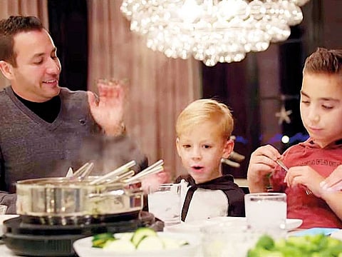 Backstreet Boys member Howie Dorough with his sons and wife in ‘No Place’.