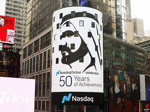 New Yorks’ Nasdaq has paid tribute to His Highness Shaikh Mohammad Bin Rashid Al Maktoum, Vice-President and Prime Minister of the UAE and Ruler of Dubai, for 50 years of leadership.