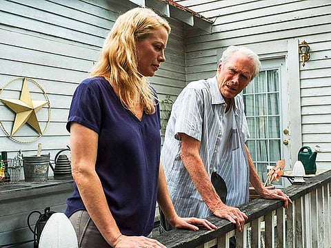 Alison Eastwood and Clint Eastwood in ‘The Mule’.