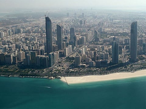 A view of the Abu Dhabi Corniche area