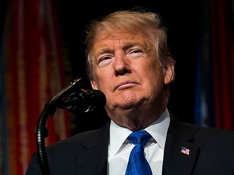 President Donald Trump delivers an address the Pentagon in Arlington, Va., Jan. 17, 2019.