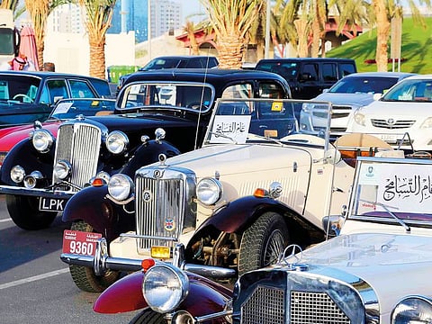 Classic car fans flocked to The Flag Island in Sharjah to marvel at some of the world’s oldest and rarest cars.