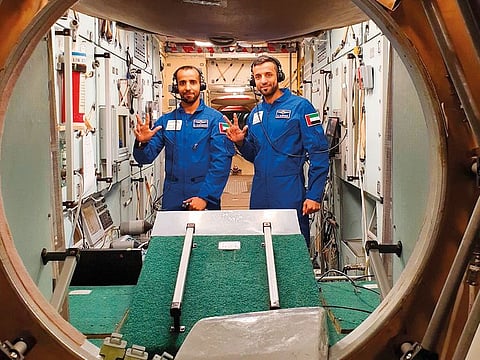 Hazza Al Mansouri and Sultan Al Niyadi are currently undergoing specially-designed intensive training at the Yuri Gagarin Cosmonaut Training Centre in Russia.
