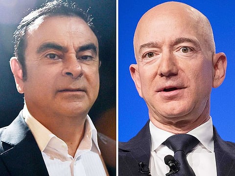 Carlos Ghosn and Jeff Bezos.