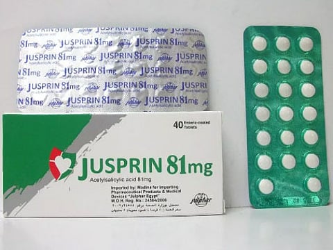 The Ministry of Health and Prevention in Dubai withdrew Jusprin 81 mg tablets for failing to comply with the required regulatory standards.