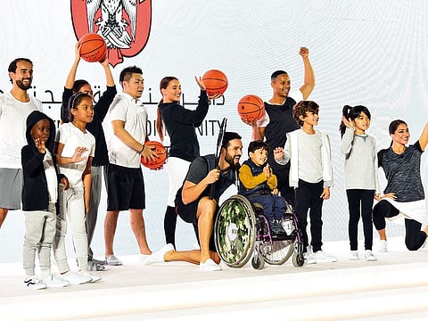 Cultural programmes were held at the launch ceremony at the Louvre Abu Dhabi yesterday.