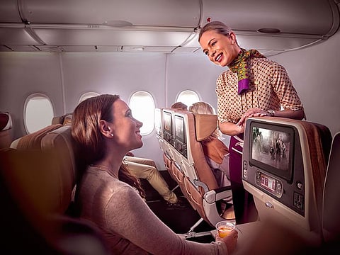 These rewards can be redeemed by  Etihad travellers for hundreds of flights, upgrades, or used on the Etihad Guest Reward Shop.