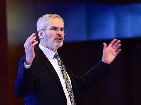 Frank Gens, Senior Vice President & Chief Analyst, International Data Corporation, addressing delegates at IDC Directions 2019 event in Dubai on Wednesday.