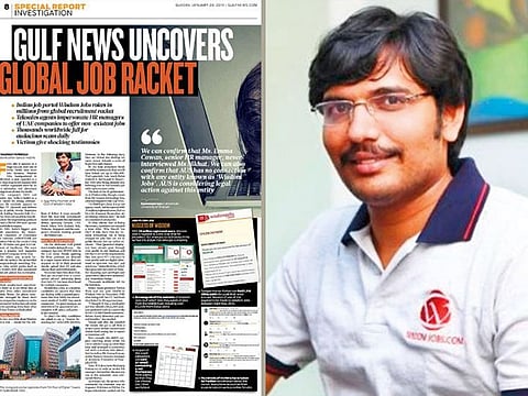 Ajay Kolla's (right) arrest was made after teams of police officials, including cyber-crime specialists, went through the company data, computers and the server to ascertain the facts.