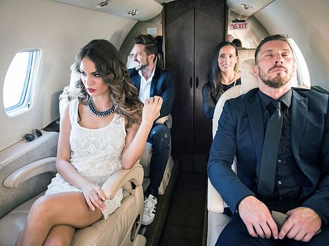 Travelling in style in a private jet. Picture for illustrative purpose only.