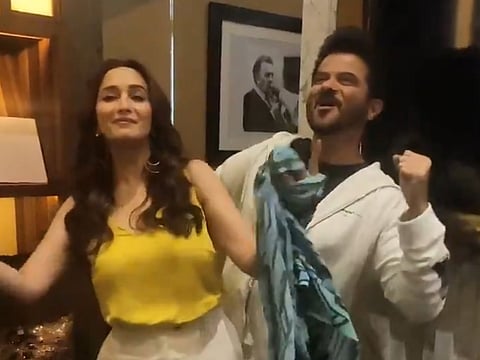 Madhuri and Anil Kapoor recreate ‘Ram Lakhan’ magic