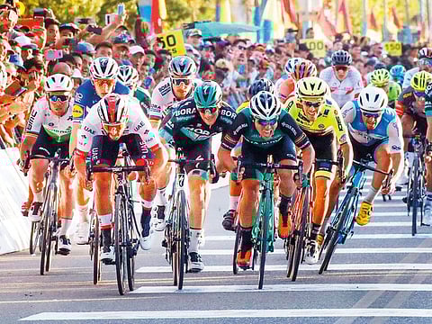 UAE Team Emirates’ new signing, Fernando Gaviria, opened his season in the best way possible by winning the first stage of the 2019 Vuelta a San Juan in Argentina.