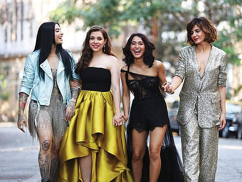 VJ Gurbani, Maanvi Gagroo, Sayani Gupta and Kirti Kulhari in ‘Four More Shots Please’.