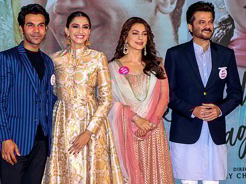 Rajkummar Rao, Sonam Kapoor Ahuja, Juhi Chawla and Anil Kapoor promoting in ‘Ek Ladki Ko Dekha To Aisa Laga’ in Mumbai.