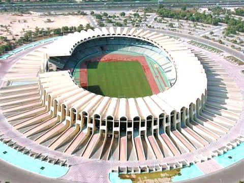 Zayed Sports City stadium in Abu Dhabi.