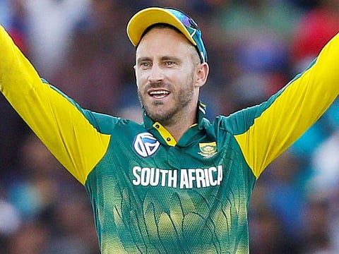South Africa captain Faf du Plessis