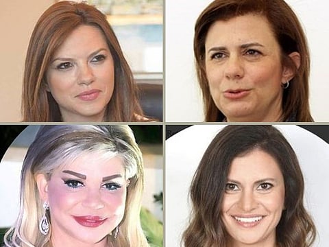 Clociwise from top-left: Violette Safadi, Raya Al Hassan, May Chidiac and Nada Bustani.