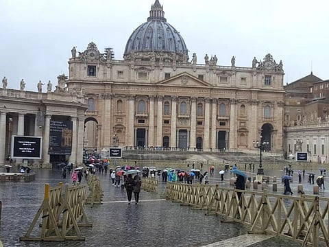 St Peter's Basilica at the Vatican.