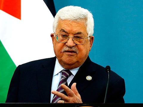 Palestinian president Mahmoud Abbas