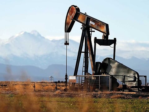 Illustrative image - This Dec. 22, 2018, file photo shows a pump jack over an oil well along Interstate 25 near Dacono, Colo. (AP Photo/David Zalubowski, File)