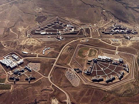 This Feb. 11, 2004, file photo provided by the Bureau of Prisons shows the Federal Correctional Complex in Florence, Colo. Clockwise from lower left is the minimum security Federal Prison Camp, the high security United States Penitentiary, the maximum security United States Penitentiary and the Federal Correctional Institution.
