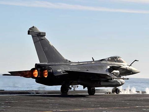 Dassault Rafale is a French twin-engine, canard delta wing, multirole fighter aircraft designed and built by Dassault Aviation. Equipped with a wide range of weapons, the Rafale is intended to perform air supremacy, interdiction, aerial reconnaissance, ground support, in-depth strike, anti-ship strike and nuclear deterrence missions. The Rafale is referred to as an "omnirole" aircraft by Dassault.