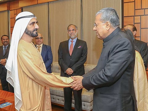 His Highness Shaikh Mohammad Bin Rashid Al Maktoum, Vice-President and Prime Minister of the UAE and Ruler of Dubai, received Kerala Chief Minister Pinarayi Vijayan and his accompanying delegation, and discussed sustaining the longstanding bonds between the UAE and India, in general, and Dubai and Kerala in particular. During the meeting, the UAE Vice-President received an official invitation from the Indian top official to visit Kerala. Kerala is home to over 35 million people who "all hold Shaikh Mohammad and the UAE leadership in high esteem," Pinarayi said.