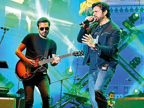 Faisal Kapadia and Bilal Maqsood of Strings perform in Dubai.