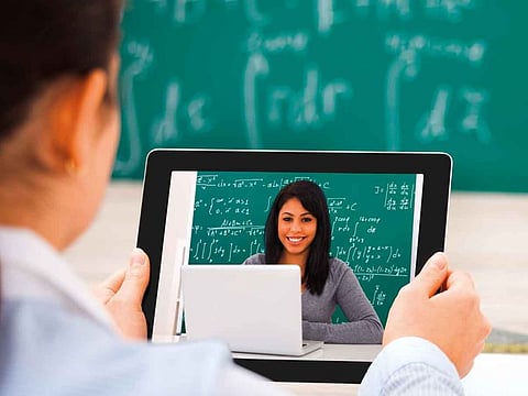 A virtual class. Picture for illustrative purpose only