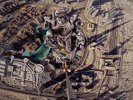 Titan – the first entertainment robot – visited the Burj Khalifa in Dubai last March, 2018.