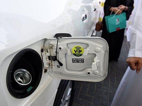 The Vehicle Identification based fuel retailing system at ENOC/EPPCO gas stations.