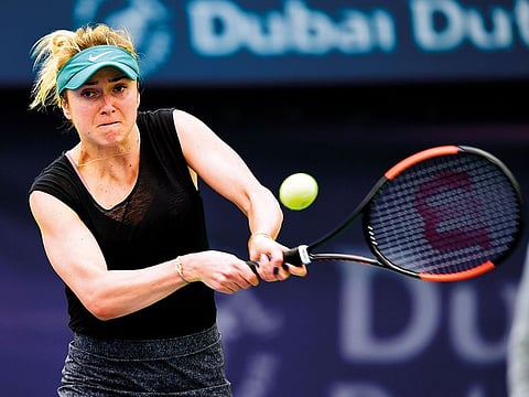 Elina Svitolina is the top seed in Dubai