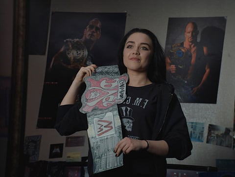 Florence Pugh appears in Fighting with My Family by Stephen Merchant, an official selection of the Premieres program at the 2019 Sundance Film Festival. Courtesy of Sundance Institute.