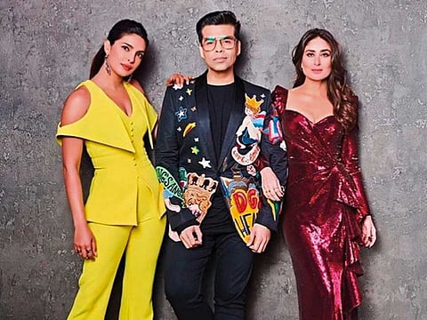 Priyanka Chopra, Karan Johar and Kareena Kaporo Khan.