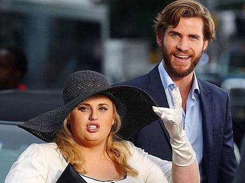 Rebel Wilson and Liam Hemsworth in a scene from the film 'Isn’t It Romantic?'