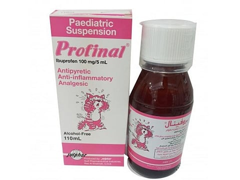 Profinal is a suspension given to lower fever in children