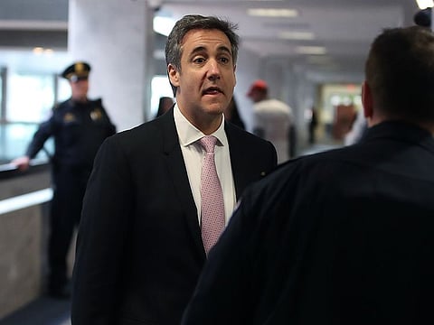Michael Cohen, former attorney and fixer for President Donald Trump, arrives at the Hart Senate Office Building before testifying to the Senate Intelligence Committee on Capitol Hill on February 26, 2019 in Washington, DC.