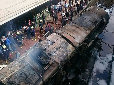 Deadly train collision at the main train station in Egypt's capital