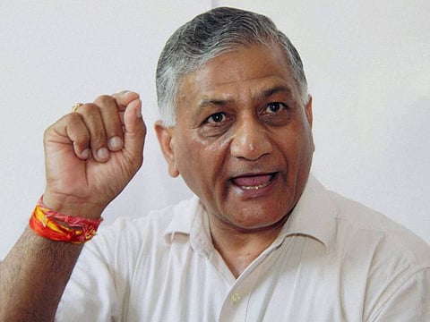 Minister VK Singh (file photo)