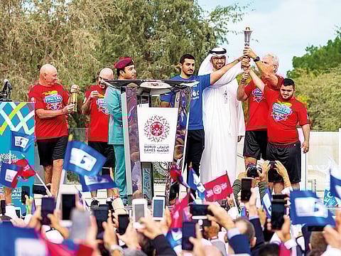 ADNOC honors the Special Olympics eternal flame of hope as it begins it's journey across the UAE.