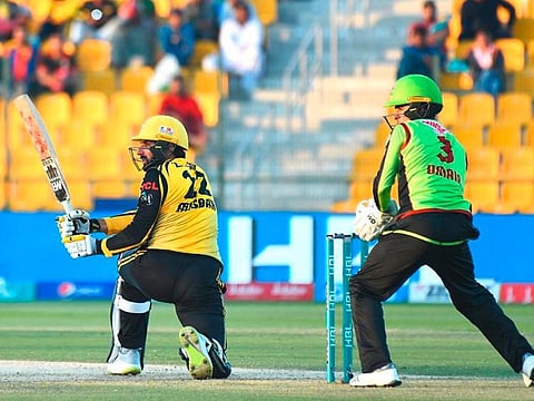 Misbah ul Haq was the leading run scorer with 59 runs unbeaten, becoming the oldest batsman to hit a fifty not just in PSL but in T20 cricket.