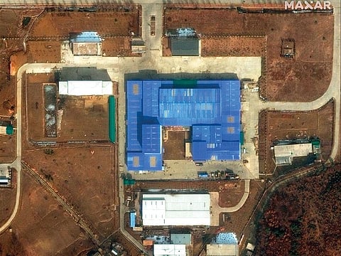 This satellite image provided by DigitalGlobe, shows Sanumdong research centre on the outskirts of Pyongyang, where the North is believed to be building long-range missiles.