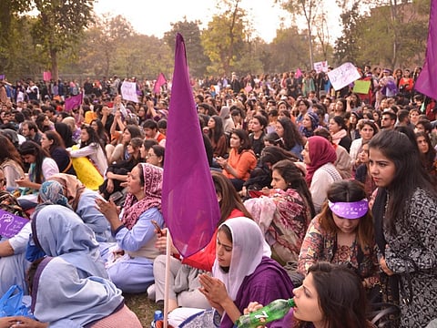 Aurat (women) march in Karachi, Pakistan