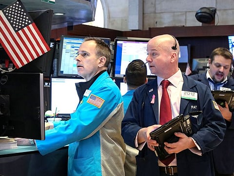 Traders at the New York Stock Exchange. The S&P 500 index closed 0.21 per cent lower at 2,743.07, after shedding 2.16 per cent gains in the past five sessions.