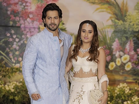 Actor Varun Dhawan and fashion designer Natasha Dalal