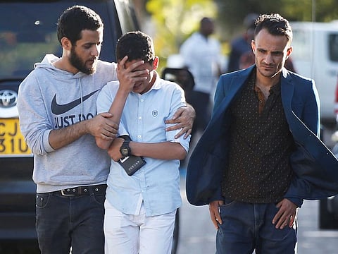 A relative reacts as he leaves the information centre following the Ethiopian Airlines Flight ET 302 plane crash, at the Jomo Kenyatta International Airport (JKIA) in Nairobi, Kenya March 10, 2019.